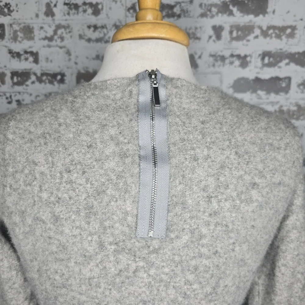 Chelsea & Theodore Cashmere Sweater Womens XL‎ Gray Zipper Pullover Long Sleeve